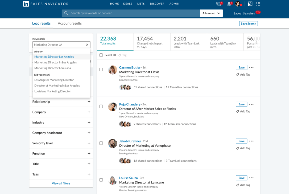 b2b lead generation tools LinkedIn Sales Navigator