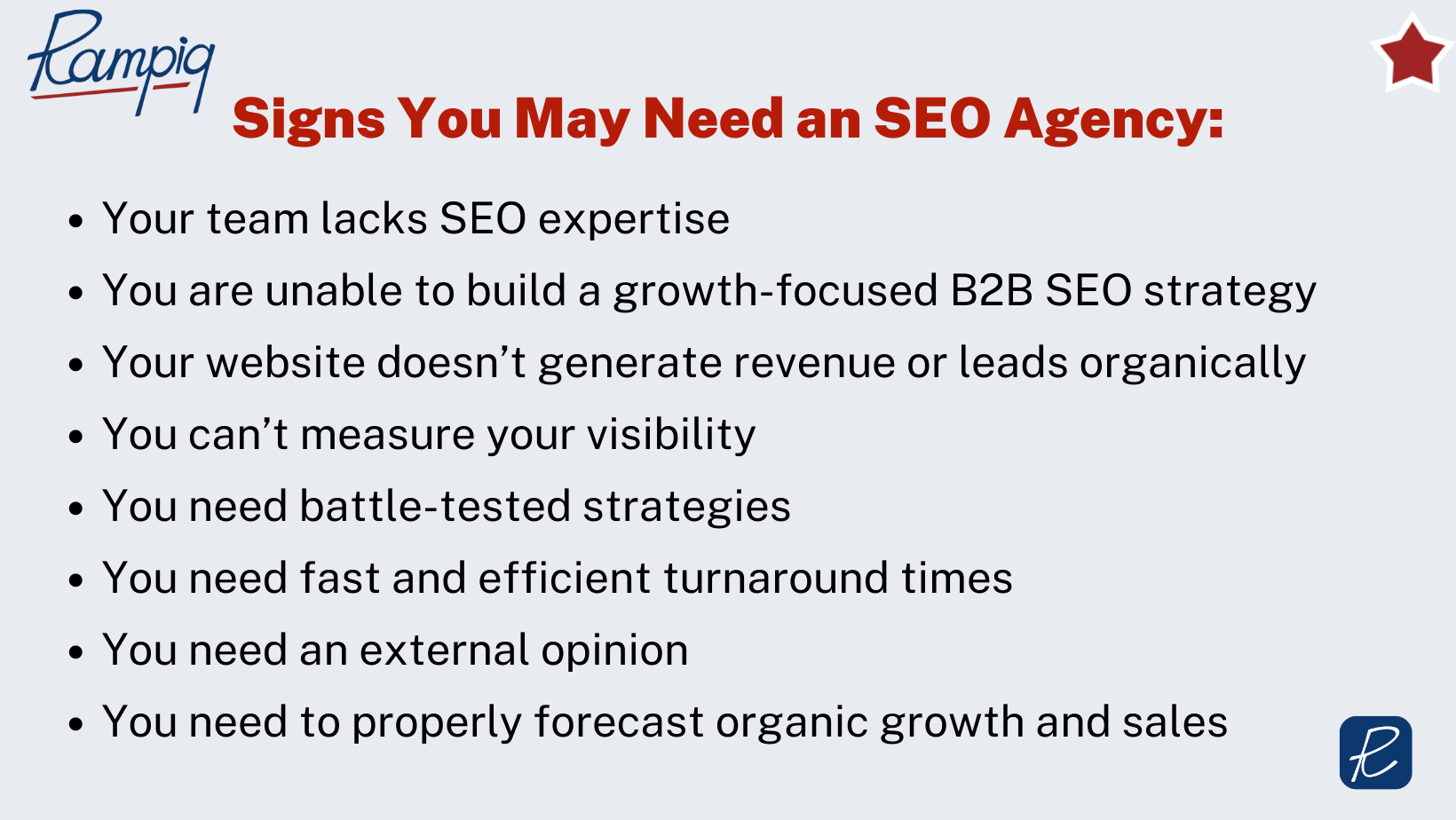 how to hire seo agency signs