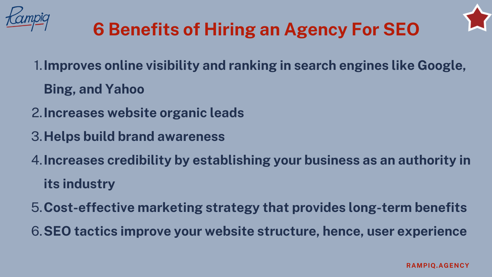 6 Benefits of Hiring an Agency For SEO