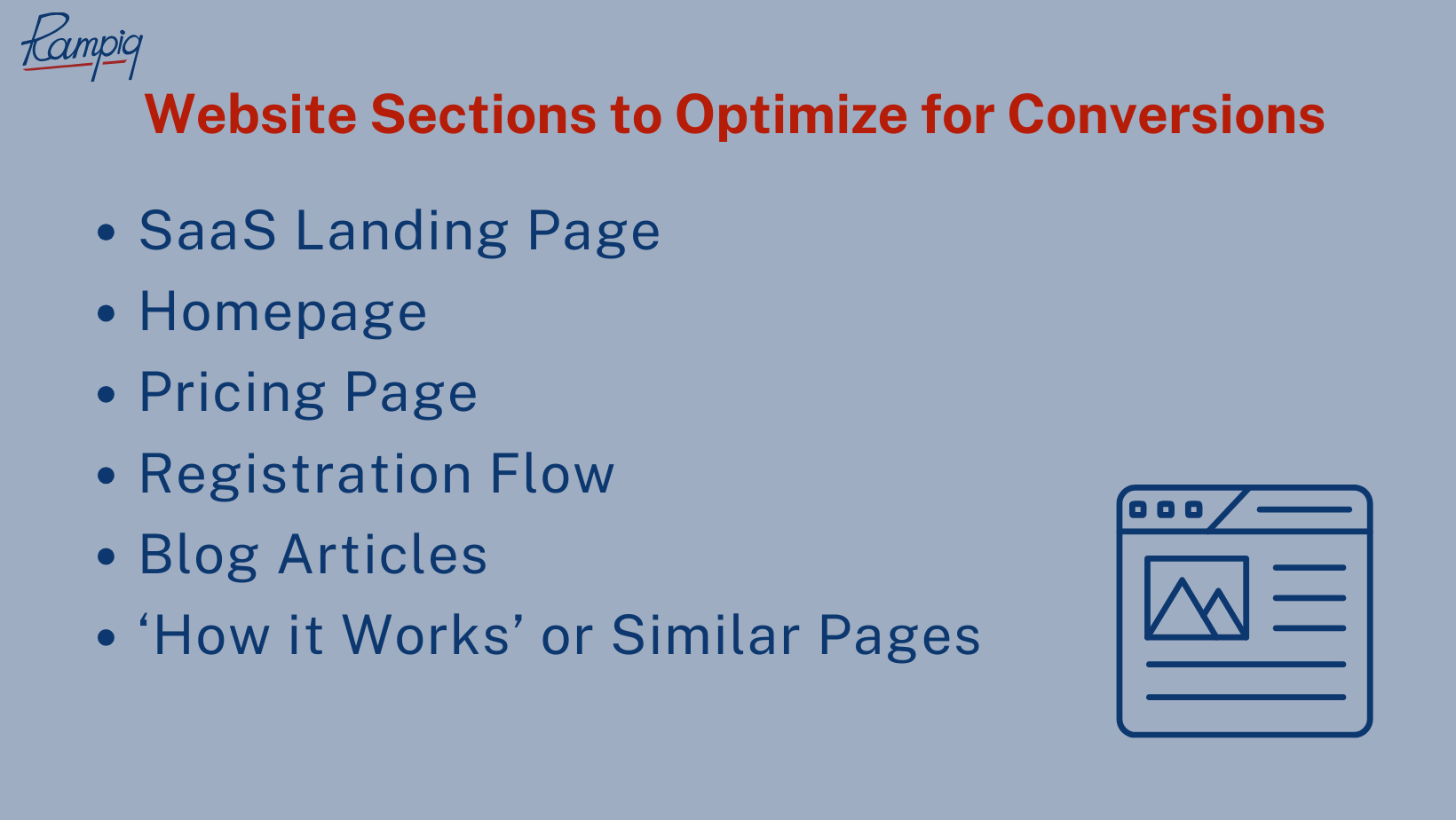 Website Sections to Optimize for Conversions