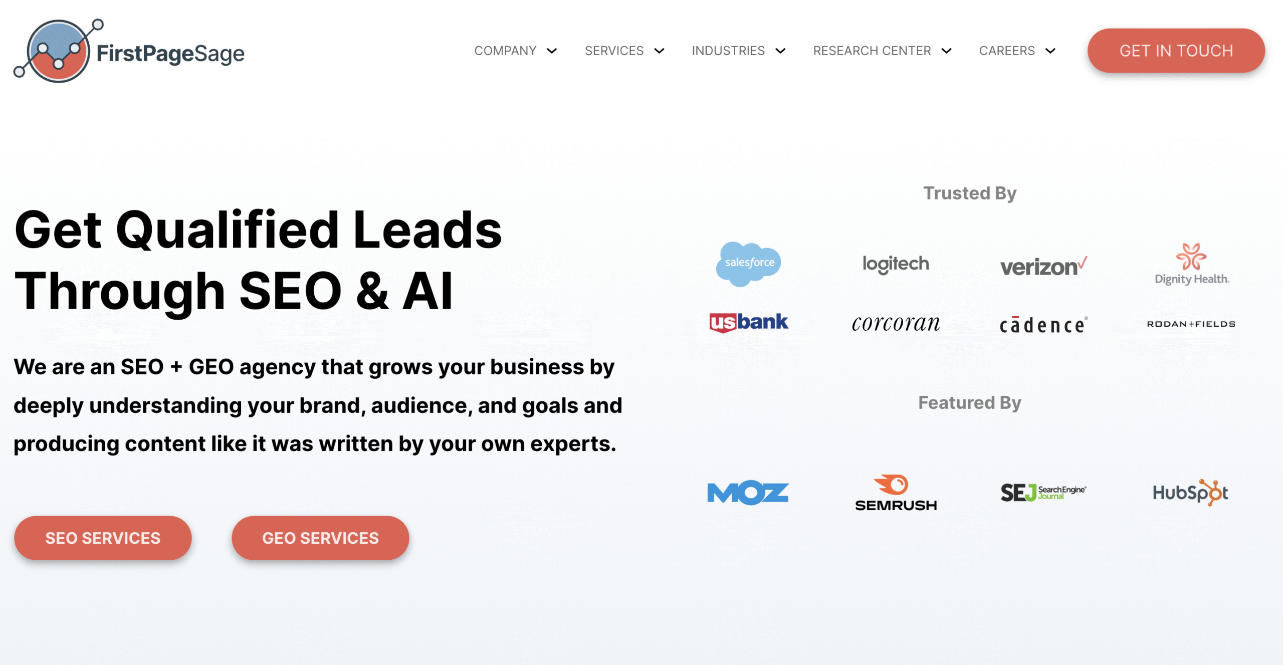 first page sage best ai search visibility agencies for b2b digital marketing