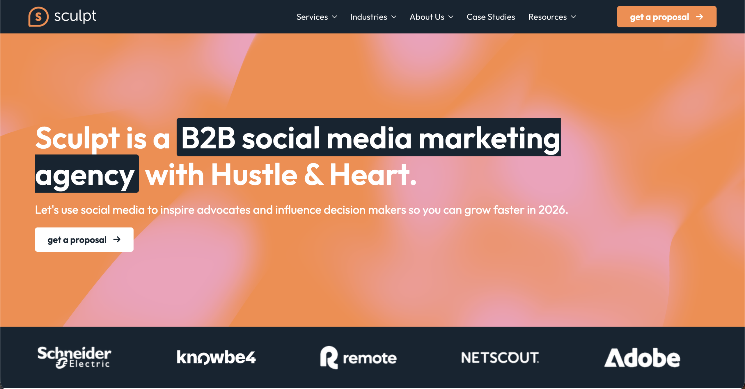 sculpt linkedin marketing ads agencies